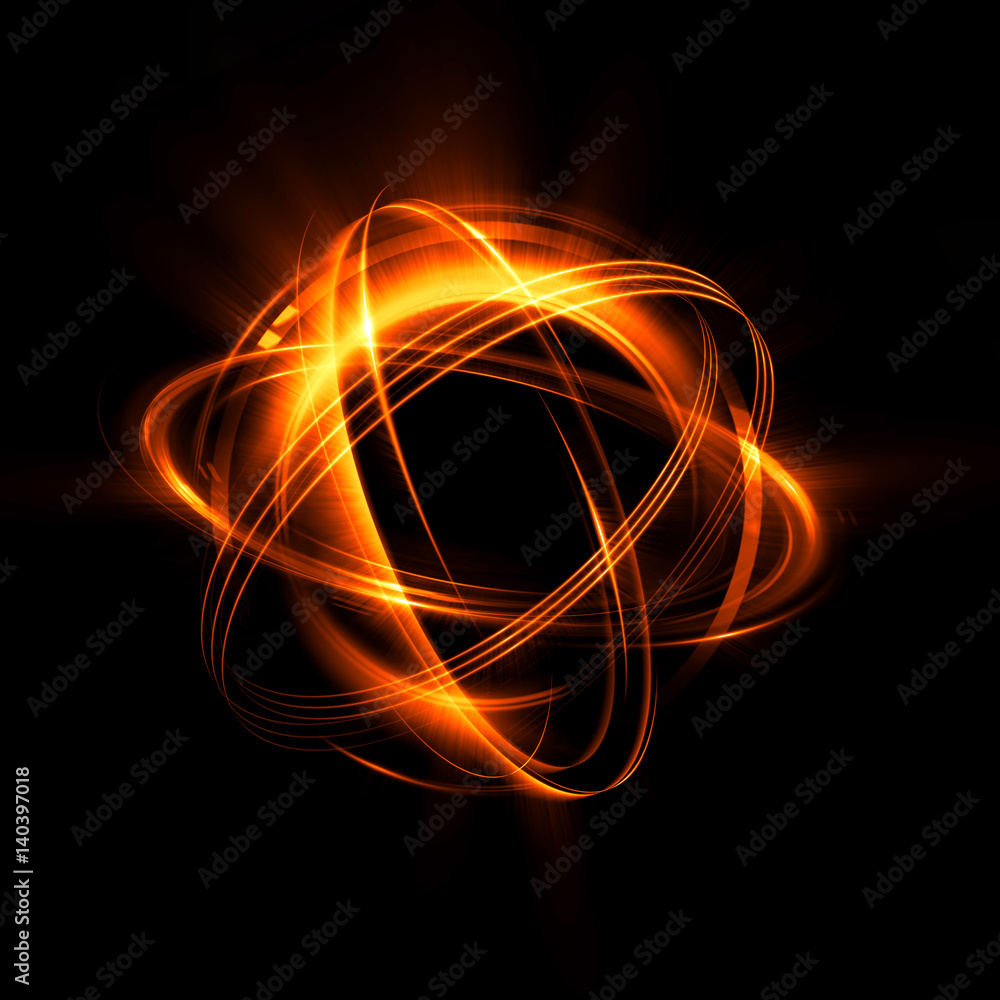 Vector neon light effect circle spiral Stock Vector by ©ronedale 128444084