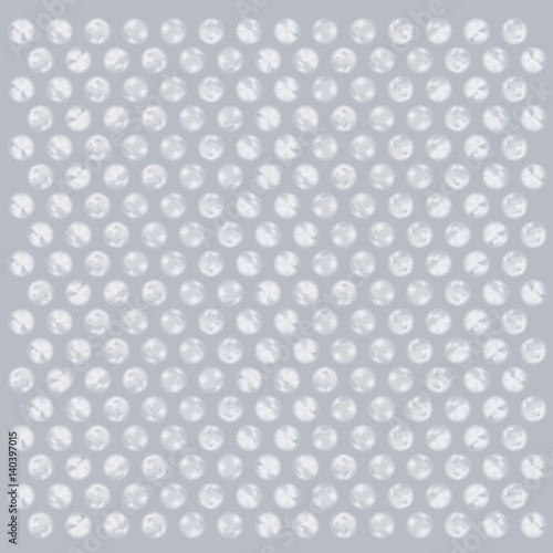 Realistic bubble wrap texture background