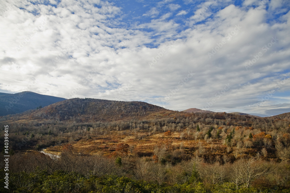Autumn Landscape, Graveyard Fields, Blue Ridge Parkway Autumn Landscape, Graveyard Fields, Blue Ridge Parkway