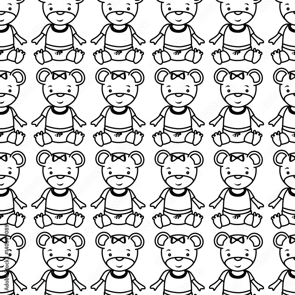 cute plush doll icon vector illustration design cute plush doll icon vector illustration design