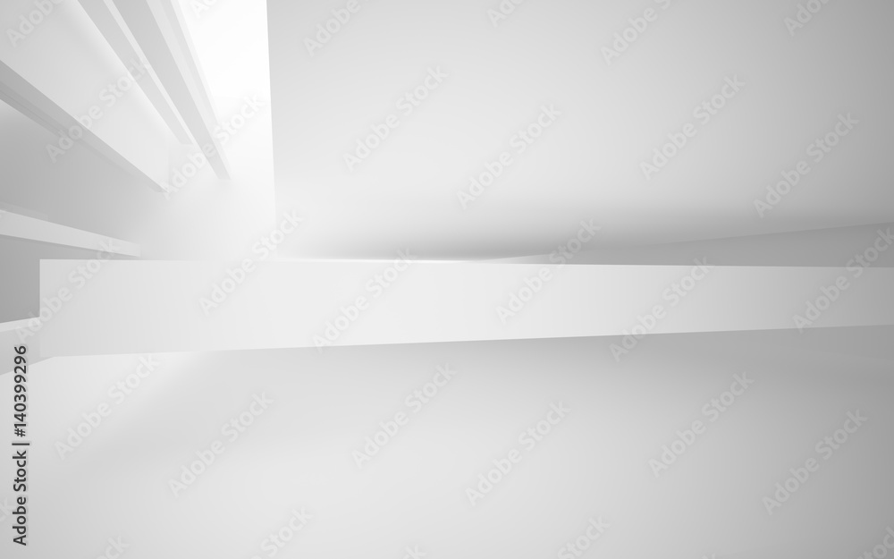 White smooth abstract architectural background. 3D illustration and rendering White smooth abstract architectural background. 3D illustration and rendering