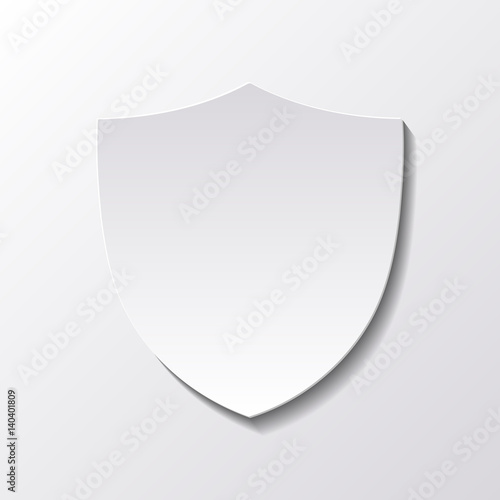 Paper Carved Symbol of  Defense   - Vector Illustration