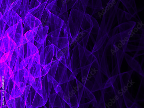 Abstract Transparent Wavy Background - Fractal Art