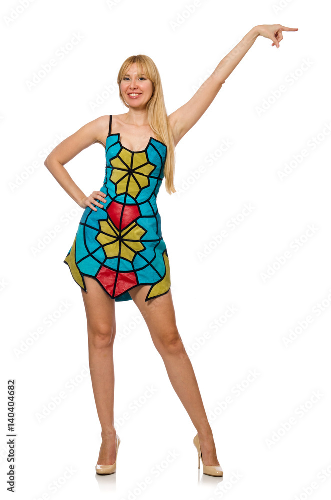 Nice woman model isolated on the white background Nice woman model isolated on the white background