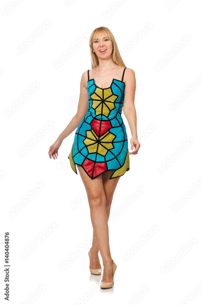 Nice woman model isolated on the white background Nice woman model isolated on the white background