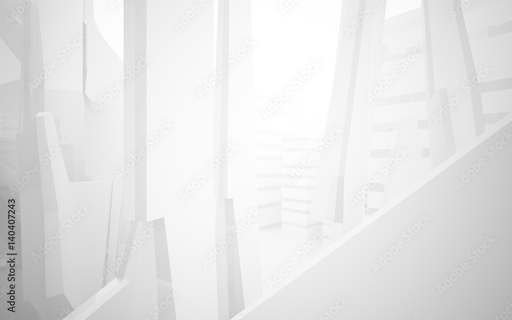 White Abstract architectural background whith gray lines . 3D illustration and rendering White Abstract architectural background whith gray lines . 3D illustration and rendering