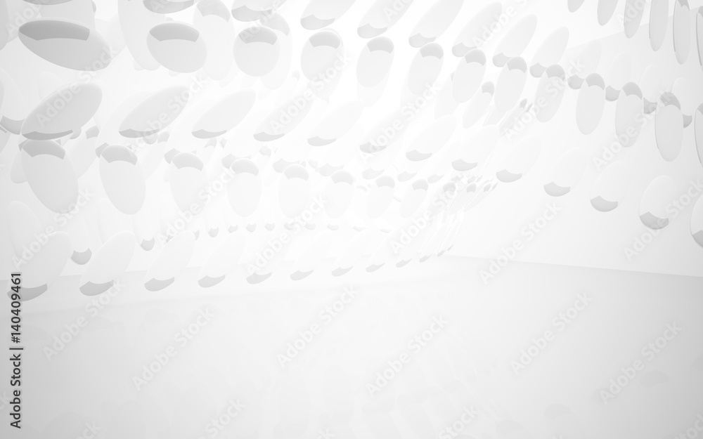White smooth abstract architectural background. 3D illustration and rendering White smooth abstract architectural background. 3D illustration and rendering