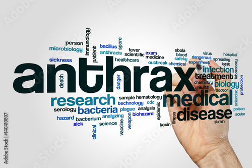 Obraz na plátne Anthrax word cloud concept