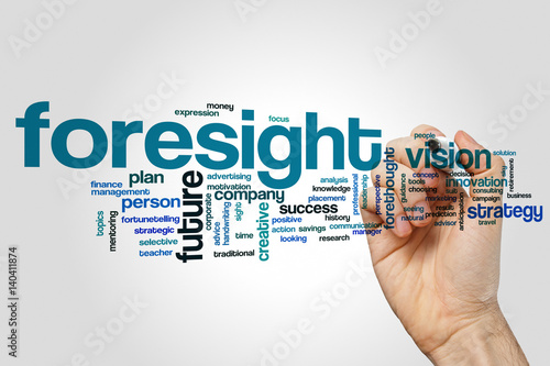 Foresight word cloud photo