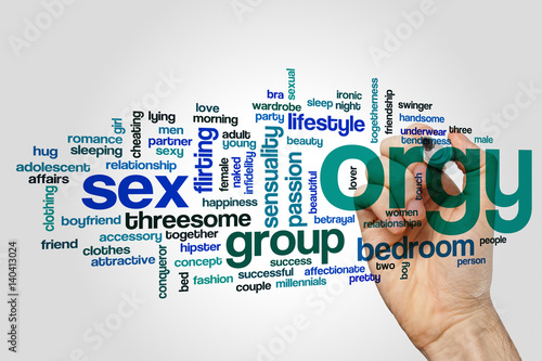 Photos Orgy word cloud concept