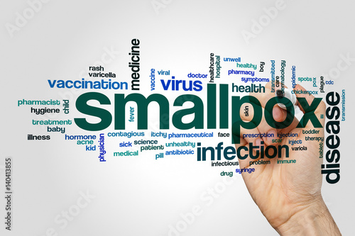 Smallpox word cloud concept