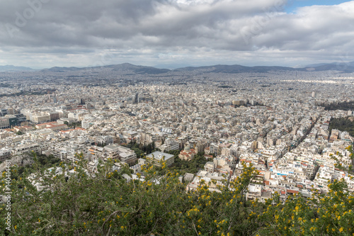 Amazing Panorama of the city of Athens from Lycabettus hill, Attica, Greece © Stoyan Haytov