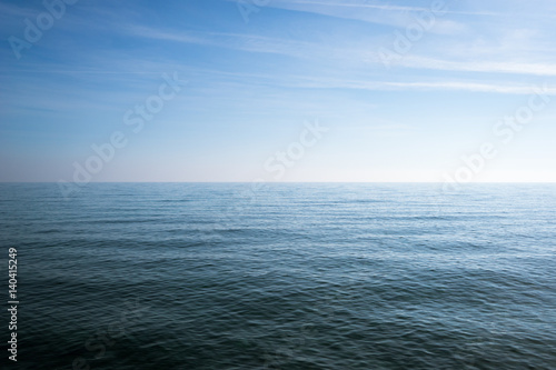 Calm sea and blue sky background  Greece