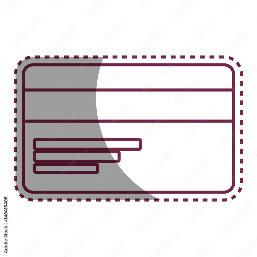 Fototapeta premium credit card plastic money vector illustration design