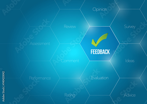 feedback diagram concept illustration design