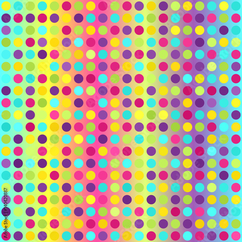 Polka dot pattern. Seamless vector geometric background