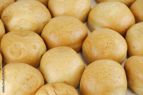 close up on fresh baked dinner roll