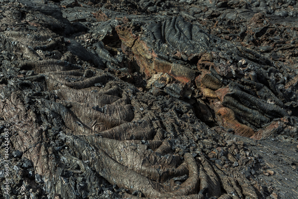 Background of the waves frozen lava field at Tolbachik volcano, after eruption in 2012, Klyuchevskaya Group of Volcanoes Background of the waves frozen lava field at Tolbachik volcano, after eruption in 2012, Klyuchevskaya Group of Volcanoes