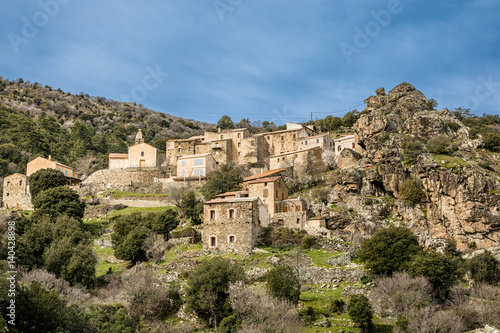 Village of Mausoleo in Balagne region of Corsica