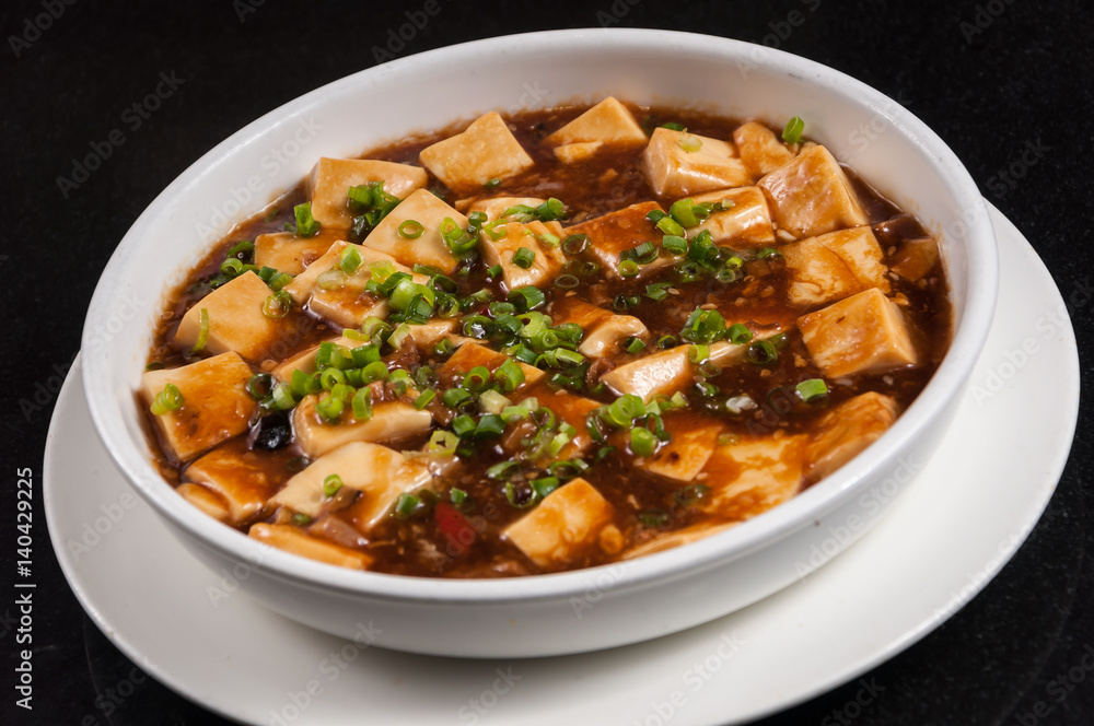 Tofu with Mushrooms Sauce
