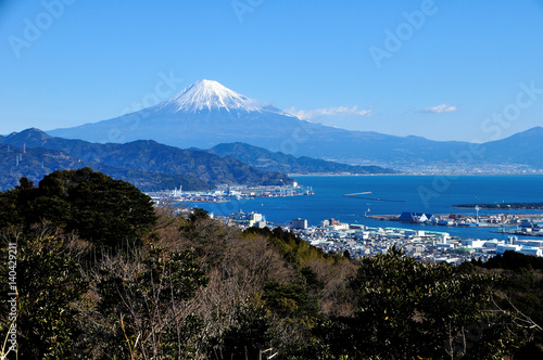 静岡県静岡市 日本平 東展望台からの富士山