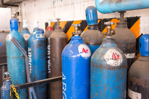 gas steel storage tanks for welding.