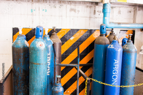 gas steel storage tanks for welding.