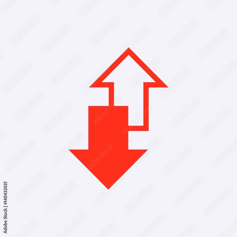 arrow icon stock vector illustration flat design arrow icon stock vector illustration flat design