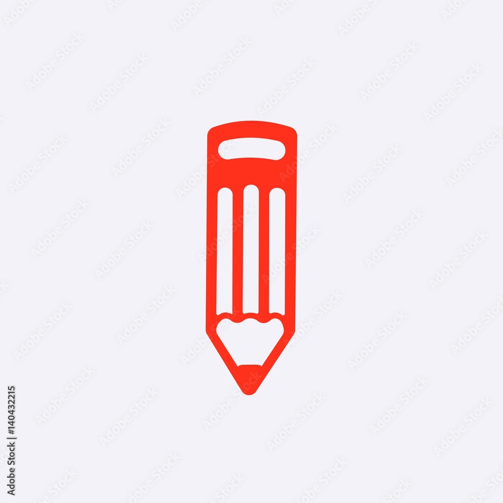 pencil icon stock vector illustration flat design pencil icon stock vector illustration flat design