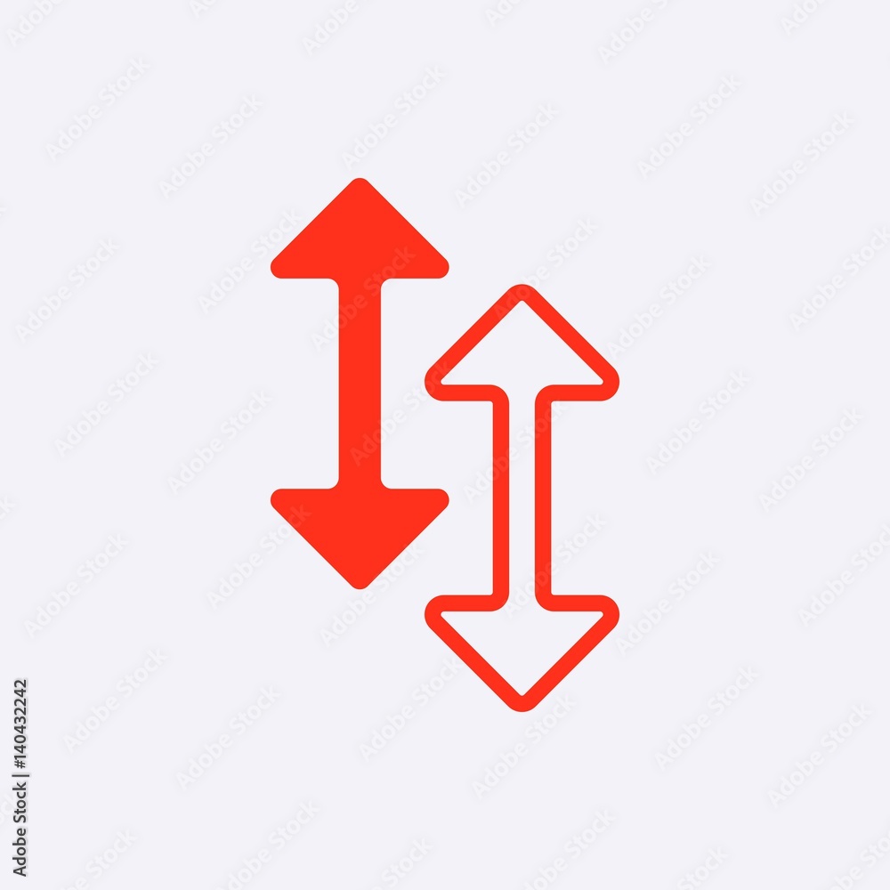 arrow icon stock vector illustration flat design arrow icon stock vector illustration flat design