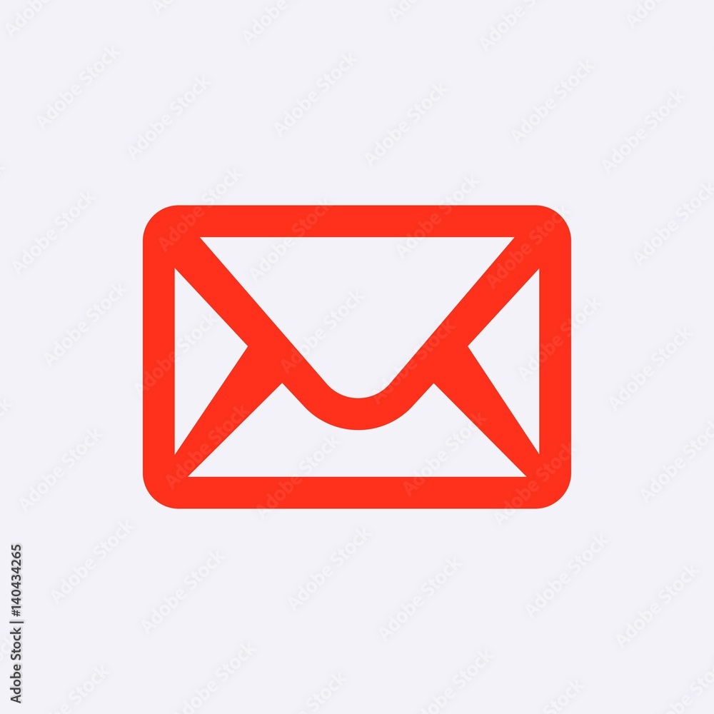 Envelope Mail icon, vector illustration. Flat design style Envelope Mail icon, vector illustration. Flat design style