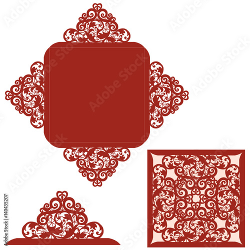Template for greeting card