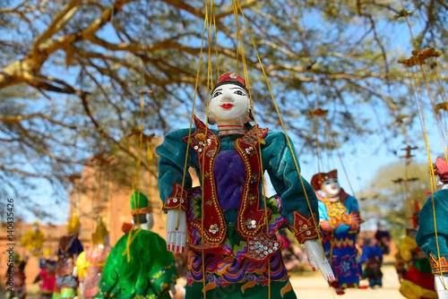 Myanmar small pippet. The traditional Myanmar doll. 