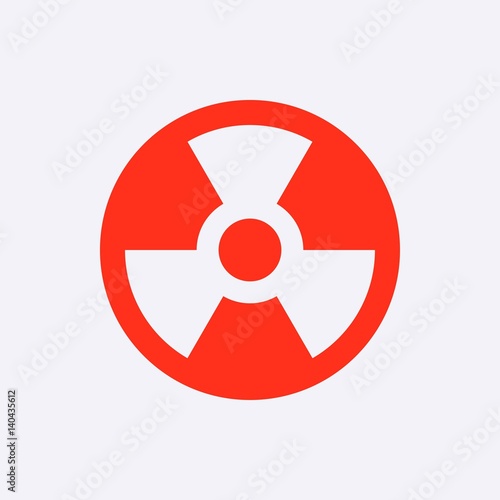 radioactive icon stock vector illustration flat design