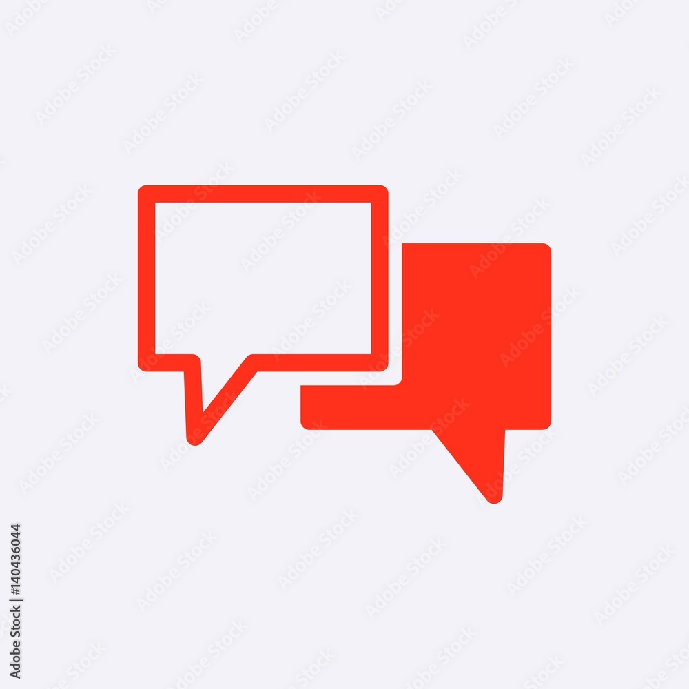 Speech Bubbles Icon. Chat pictogram icon stock vector illustration Speech Bubbles Icon. Chat pictogram icon stock vector illustration