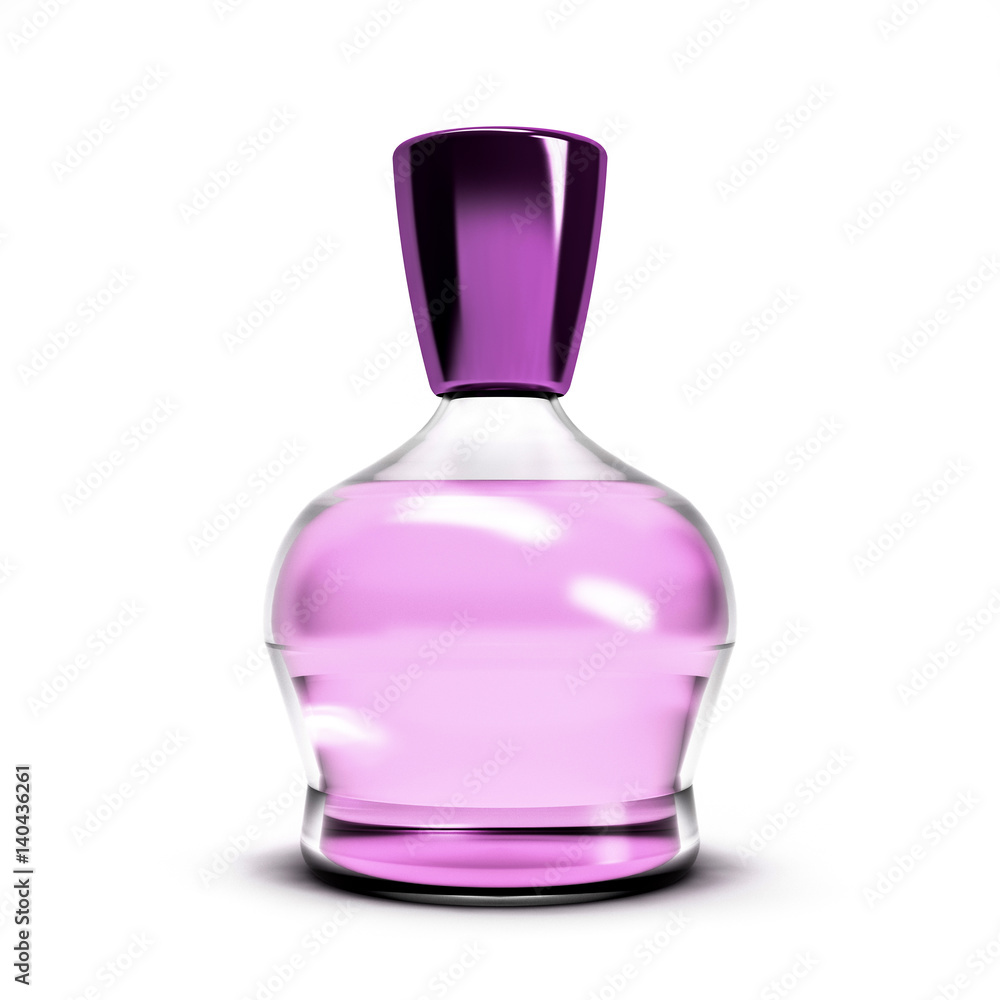 Women perfume in beautiful bottle. 3d rendering Women perfume in beautiful bottle. 3d rendering