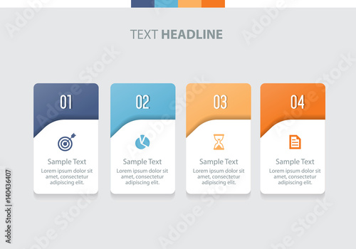 flat vector set infographics element design template. for business, presentation , brochure, annual report and web design 