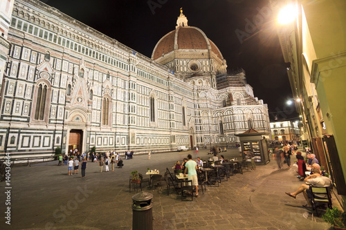  Cathedral of Saint Mary of the Flowers, a popular tourist destination of Europe in Florence, Italy