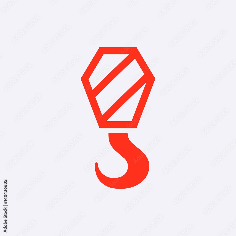 crane icon stock vector illustration flat design crane icon stock vector illustration flat design