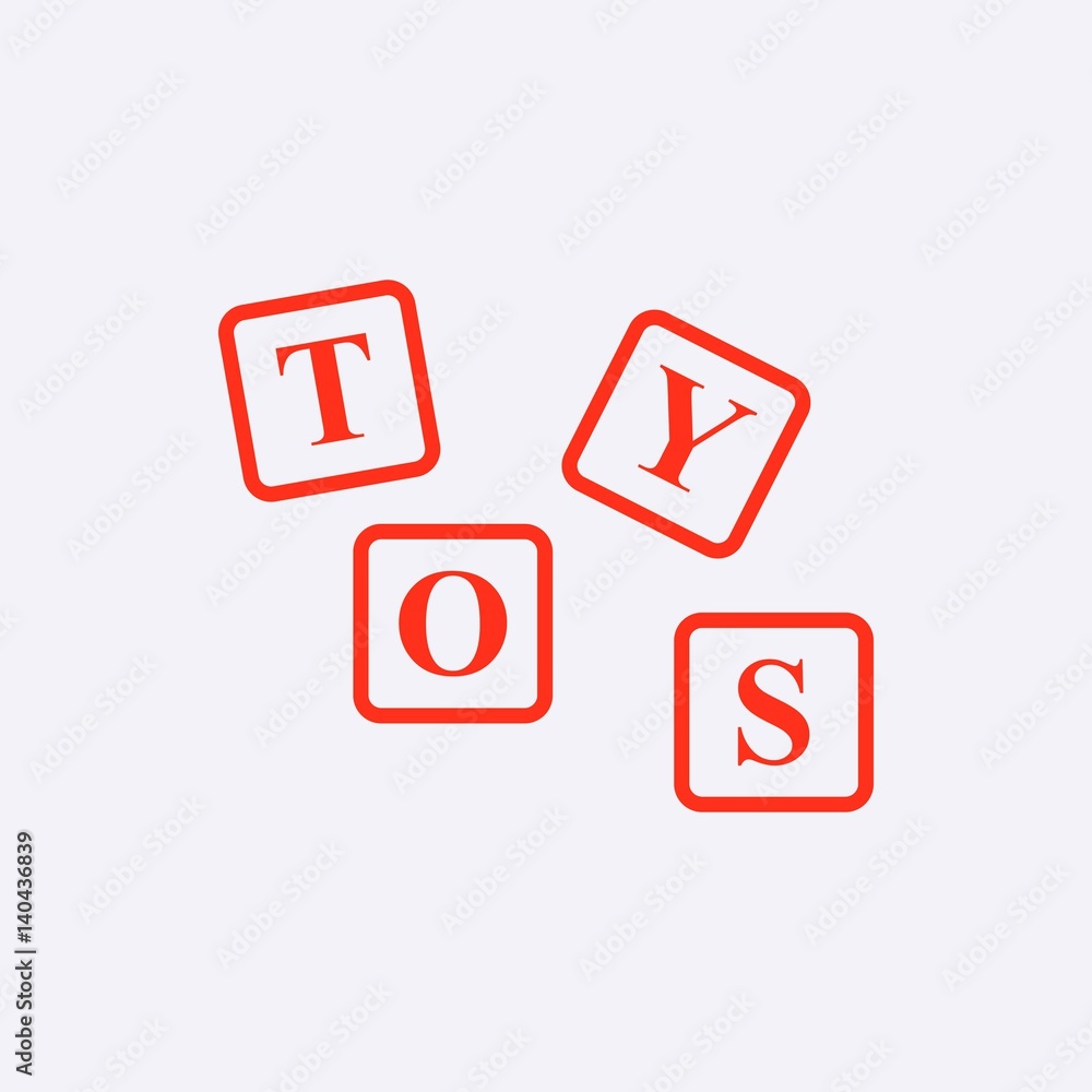 toys icon stock vector illustration flat design