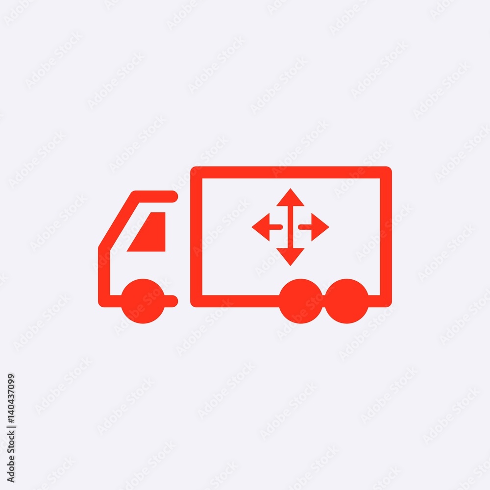 truck icon stock vector illustration flat design truck icon stock vector illustration flat design
