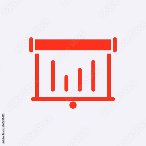 lectern with microphone icon stock vector illustration flat design