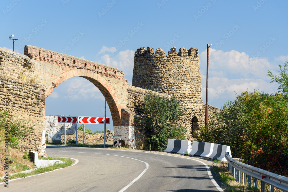 Obraz premium Gate of Sighnaghi city wall Georgia