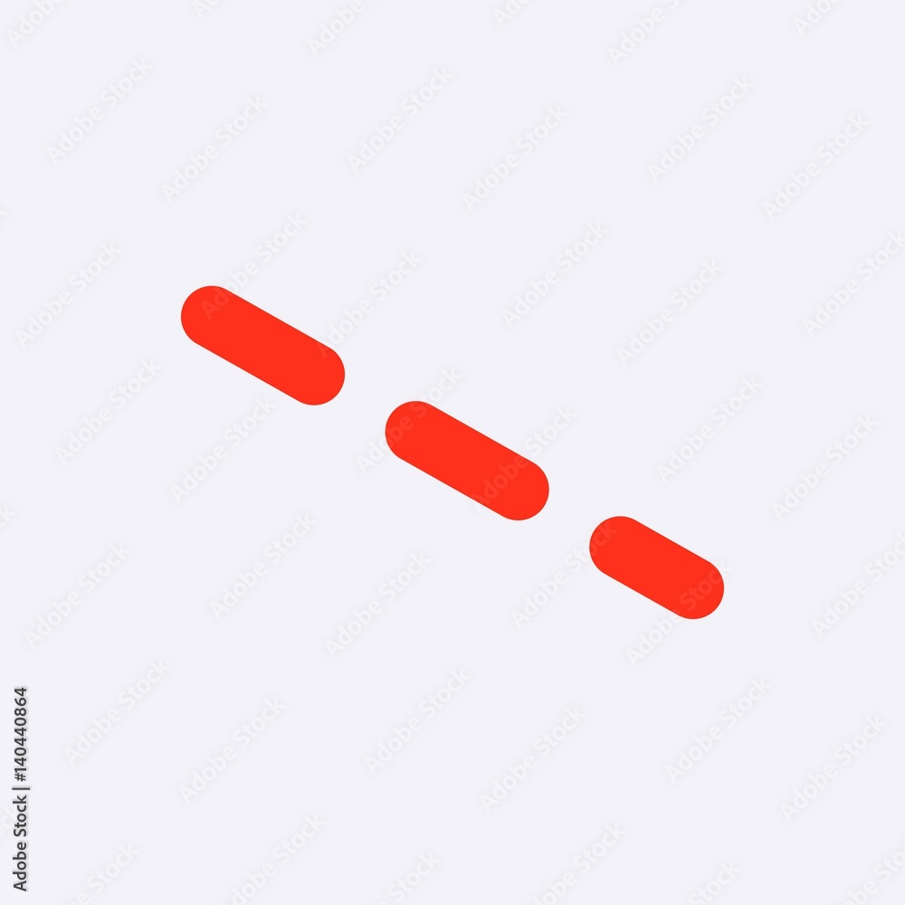 dash-dotted line icon stock vector illustration flat design dash-dotted line icon stock vector illustration flat design