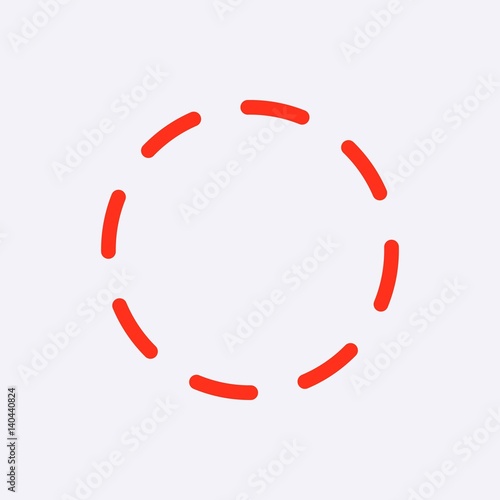 dash-dotted line icon stock vector illustration flat design