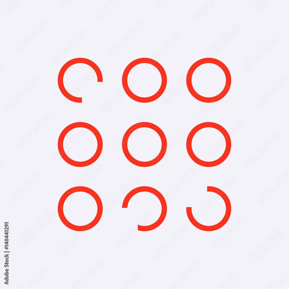 buttons of the program icon stock vector illustration flat design buttons of the program icon stock vector illustration flat design