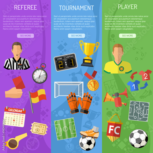Soccer vertical Banners