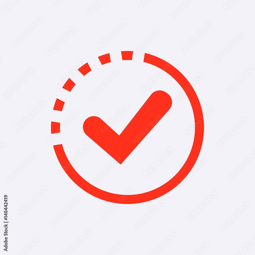 check icon vector illustration. Flat design style check icon vector illustration. Flat design style