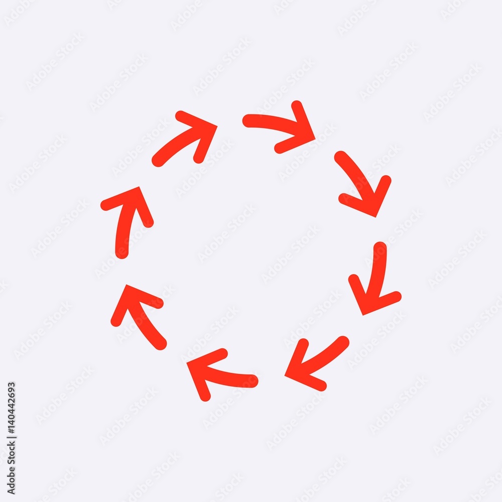 arrows icon stock vector illustration flat design arrows icon stock vector illustration flat design