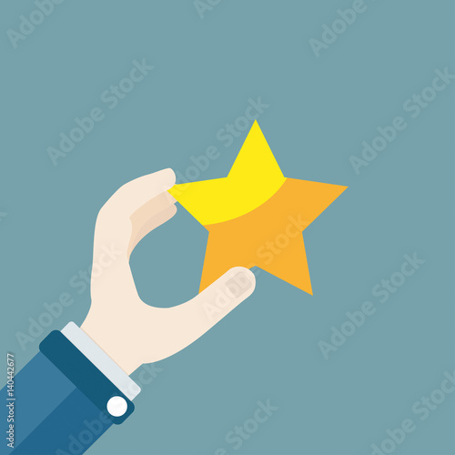 Hand Golden Star